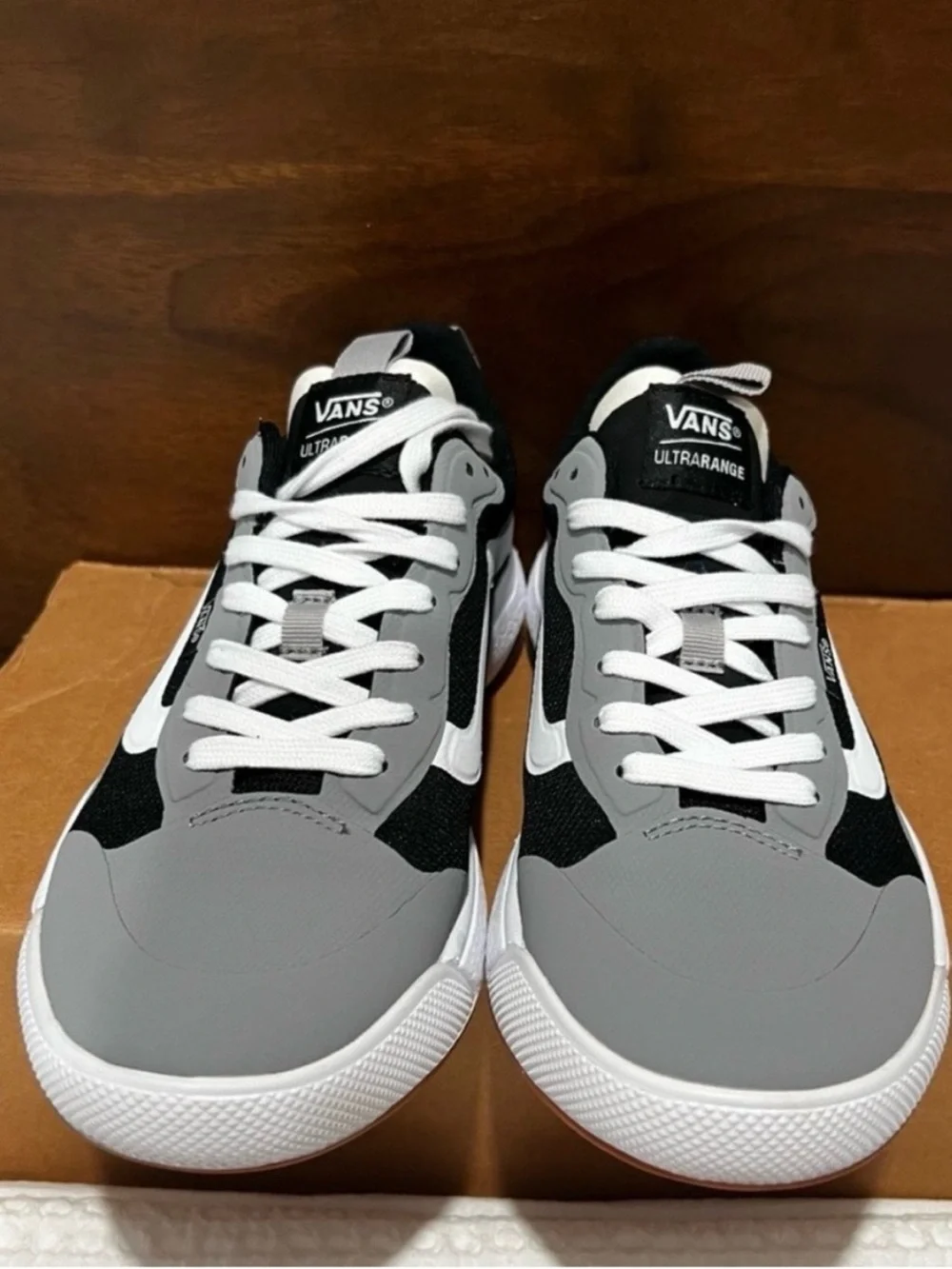 New Vans Ultrarange Exp Black, Gray & White Sneakers